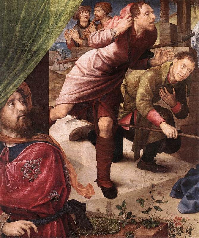 GOES, Hugo van der Adoration of the Shepherds (detail) sf
